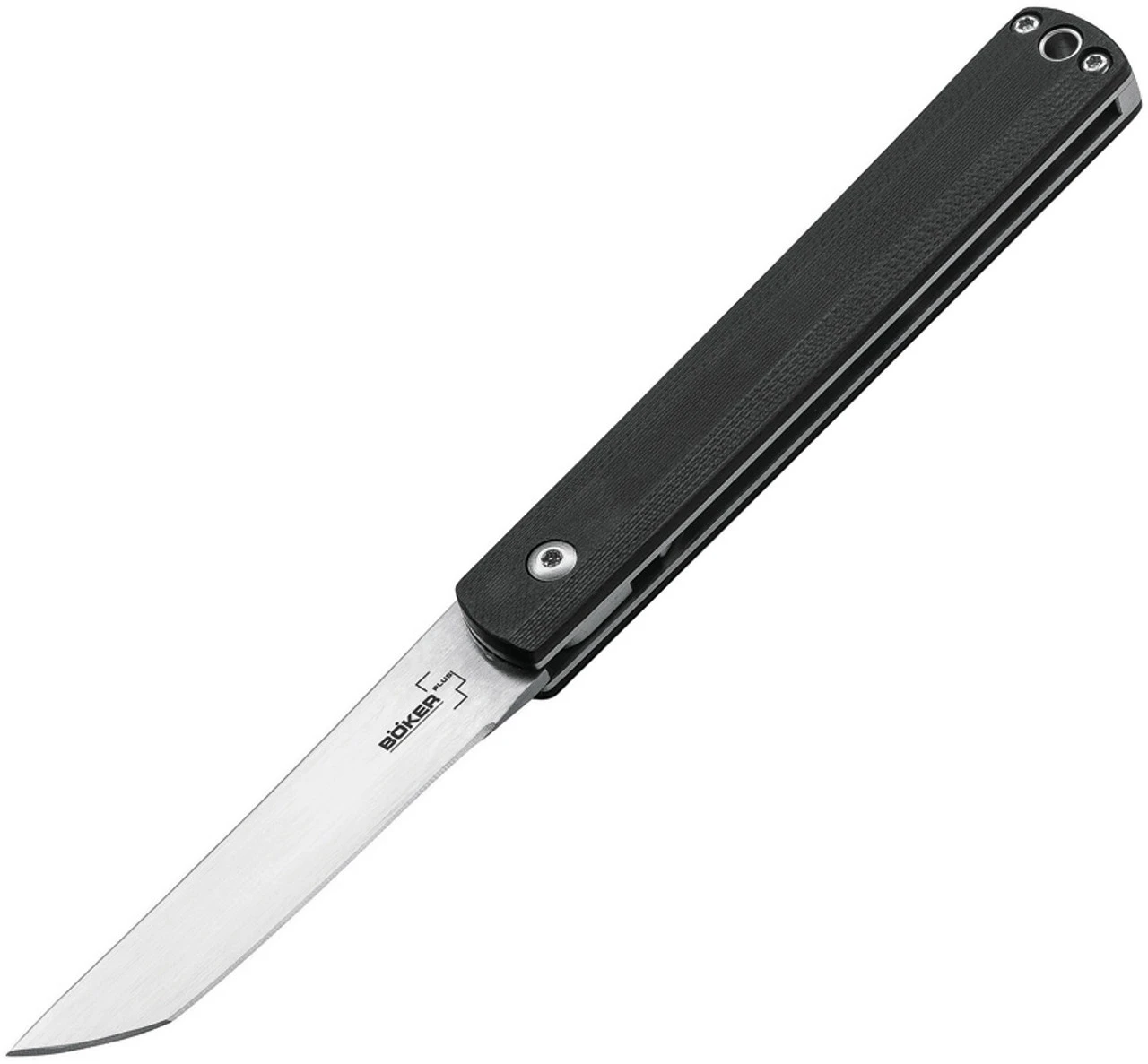 Boker Plus 01BO630 Wasabi, 2.8" 440C Plain Blade, Black G-10 Handle