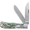 Case 2019 Tony Bose Bullnose Trapper, 4.5" 154CM SS Blade, Smooth Abalone Handle