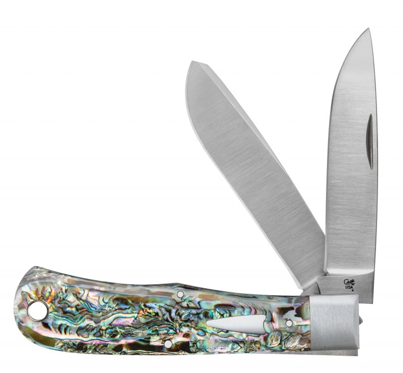 Case 2019 Tony Bose Bullnose Trapper, 4.5" 154CM SS Blade, Smooth Abalone Handle