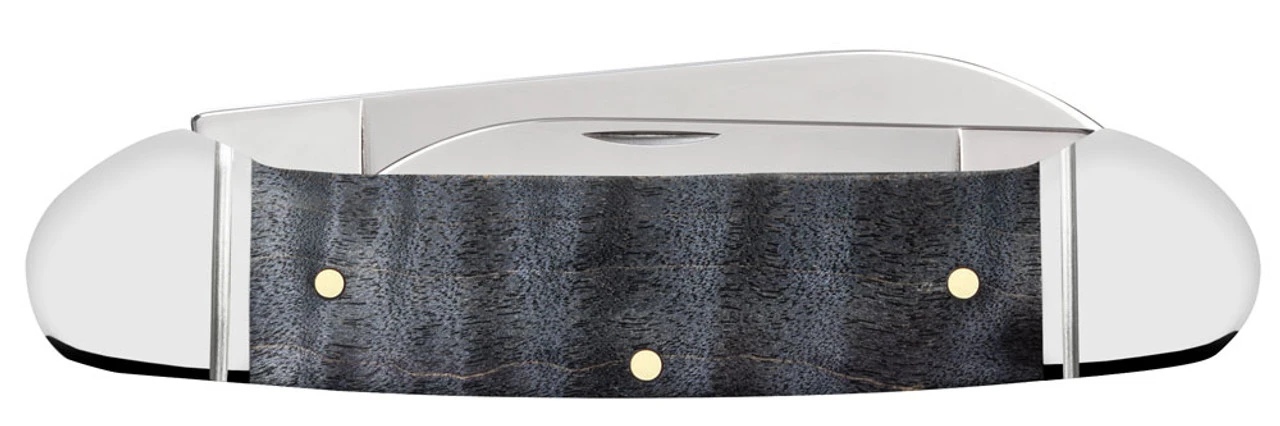 Case Canoe 10734 - Black Curly Maple Wood Smooth Handle (72131 SS) - Image 3