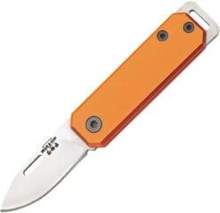 Bear And Son Small Slip Joint - Orange Aluminum (1.5" High Carbon) 109OR
