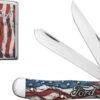 Case Trapper 14331 Ford Embellished Vintage Flag W/ Zippo Lighter Gift Set (6254 SS)
