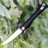 Artisan S Waistline ATZ1805GBKM, 4" M390 Plain Blade, Black Titanium Handle