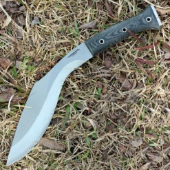 Condor K-Tact Kukri Knife, 9.5" Satin 1075HC Blade, Green Canvas Micarta Handle, OD Green Kydex Belt Sheath