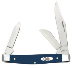 Case Medium Stockman 23614 Smooth Navy Blue Synthetic Handle (4344 SS)