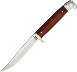 Bear And Son 263R Rosewood Small Hunter, 2 3/8" High Carbon Steel Plain Blade, Rosewood Handle