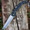 Cold Steel Voyager XL 29AXTS, 5 1/2" Tanto AUS-10A Stonewash Blade, Black Griv-Ex Handle