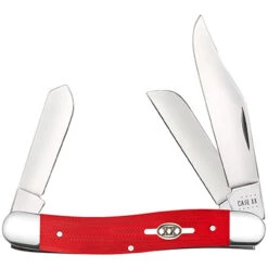 Case Medium Stockman 45401 Smooth Red G-10 Handle (10347 SS)