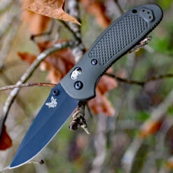 Benchmade Griptilian 551BKOD-S30V, 3.45" S30V Drop Point Black Plain Blade, OD Green Noryl GTX Handle