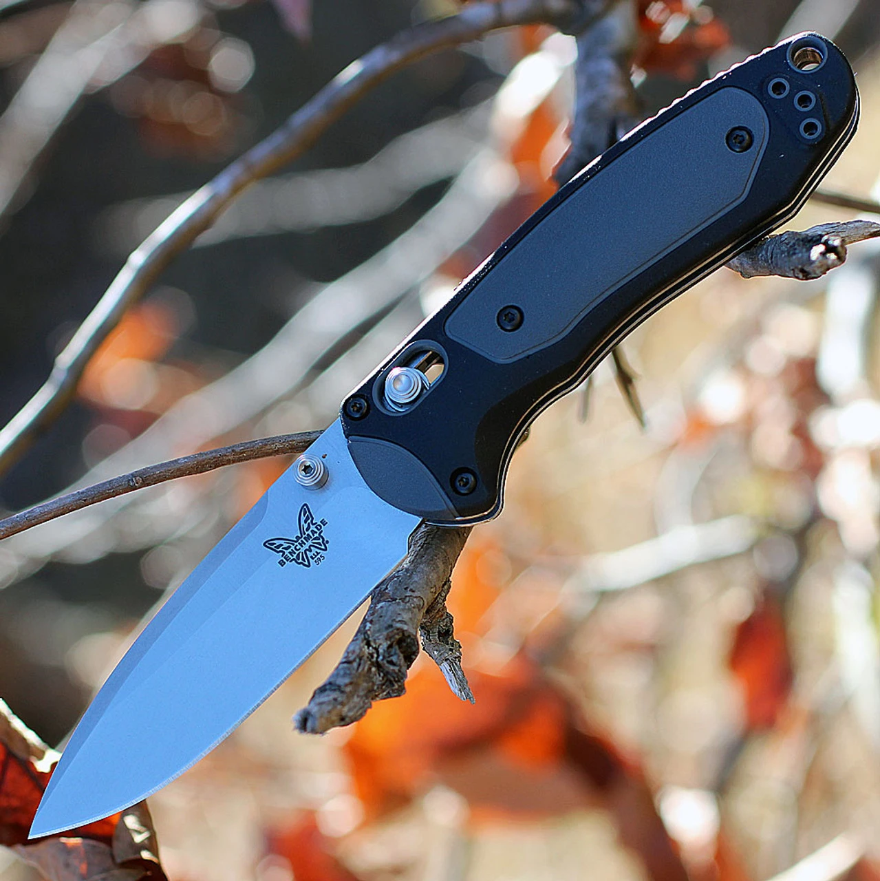 Benchmade Mini Boost A/O - Blk/Gry Grivory (3.1" CPM-S30V) 595