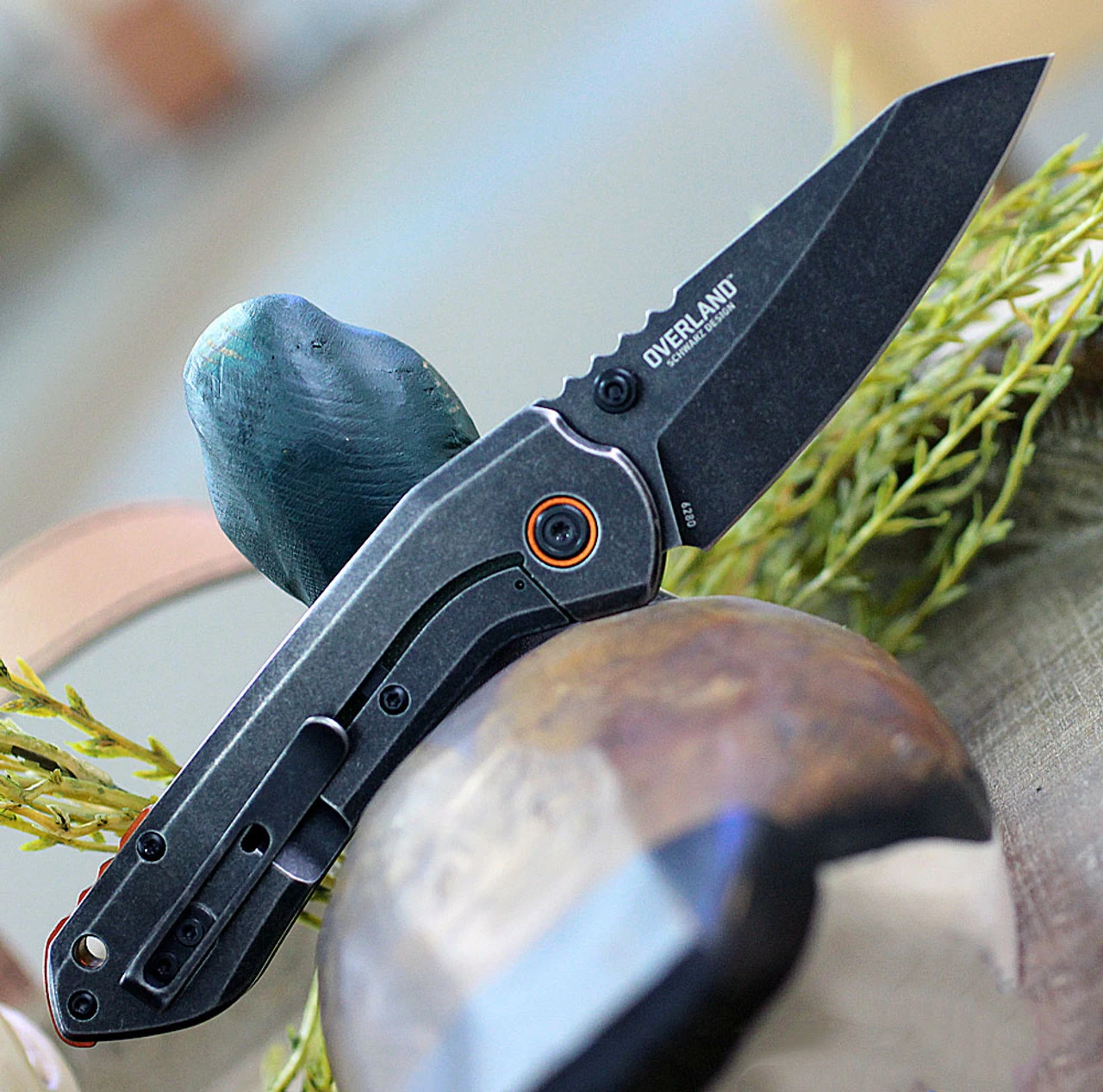 CRKT Overland CR6280, 2.977" 8Cr13MoV Black Stonewash Blade, G-10/2Cr13 SS Handle - Image 2