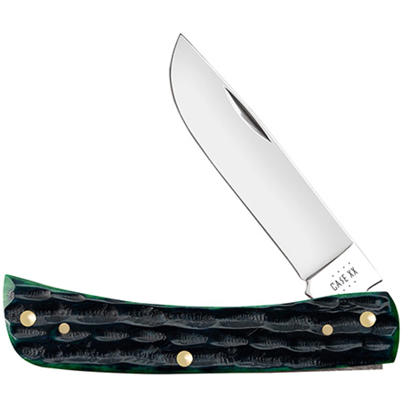 Case Sod Buster Jr 75832- Deep Canyon Hunter Green Bone (6137 SS)
