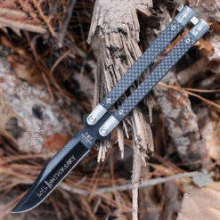 Bear & Son 30th Anniversary Balisong CF (4.1" Black) ANNCF17