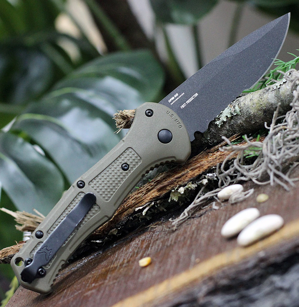 Benchmade Claymore - Ranger Grn Grivory (3.64" D2 Ser) 9070SBK-1 - Image 2