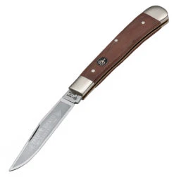 Boker Trapper Plumwood 112585, 3.35" C75 Carbon Steel, Plumwood Handle
