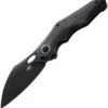 Bestech Nogard Black Ti / Blue CF (3.38" M390 Black) BT2105B