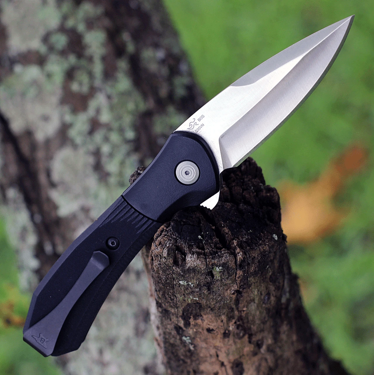 Buck Knives Buck Paradigm Assisted Open Knife 590BKS-B, 3" S35VN Satin Plain Blade, Black Textured G-10 Handles - Image 2
