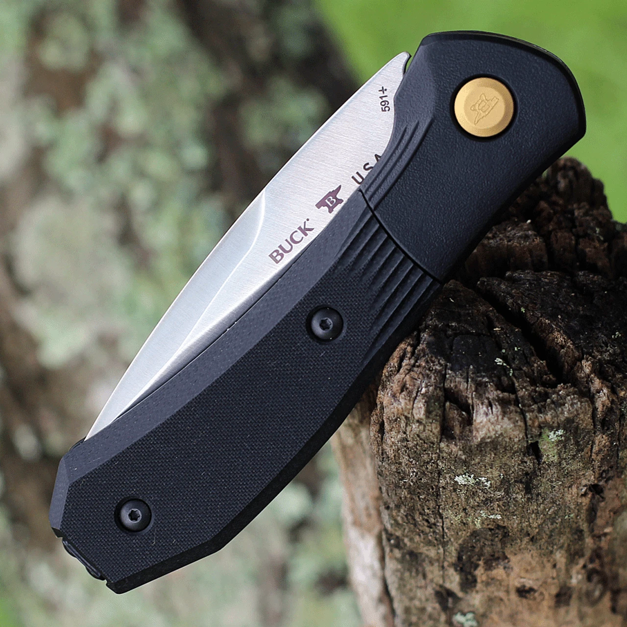 Buck Knives Buck Paradigm Shift Automatic 591BKS, 3" S35VN Drop Point Blade, Black G-10 Handle - Image 4