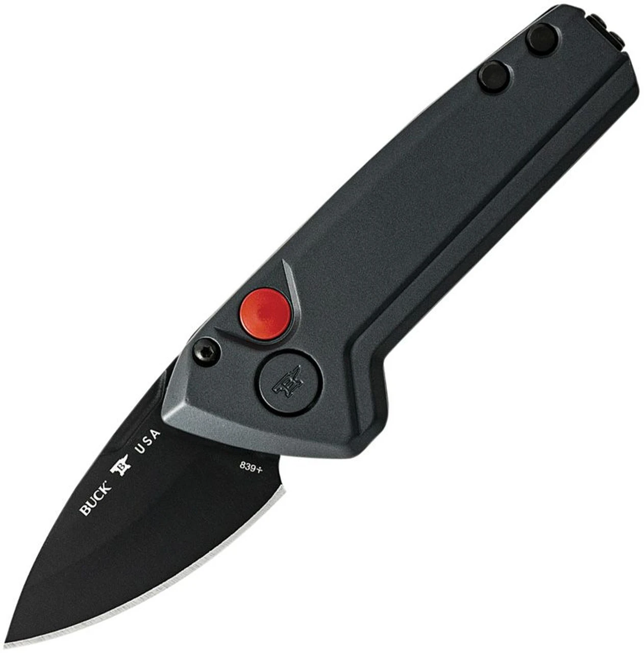 Buck Knives Mini Deploy Auto - Gry Alum (1.875" 154CM) BU839GYS1