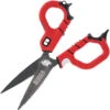 Bubba Blade Medium Fishing Shears, 1099914, 7.5" Overall, Red TPR Handles
