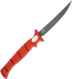 Bubba Blade 7" Tapered Flex Folding Knife, 1112554, Red TPR Handles