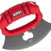 Bubba Blade Proteus Ulu Knife, 1989606, 5.75" Gray Blade, Red TPR Handle, Black Polymer Sheath