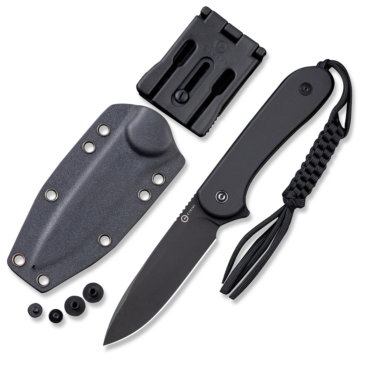 CIVIVI Fixed Blade Elementum-Blk G-10 (3.98" BSW D2) C2105A - Image 5
