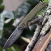 CIVIVI Imperium-Olive Green Micarta (3.47" Damascus) C2107DS-2