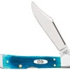 Case Mini CopperLock 25585 Sawcut Jigged Caribbean Blue Bone (61749L SS)