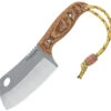 Condor Primal Cleaver 20114HC, 4.09" 1095 Blasted Satin Plain Blade, Brown Micarta Handles