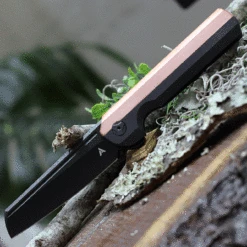 Arcform Darcform Slimfoot Folding - Blk Ti / Copper (3.5" Blk M390 Sheepsfoot) ARC-093