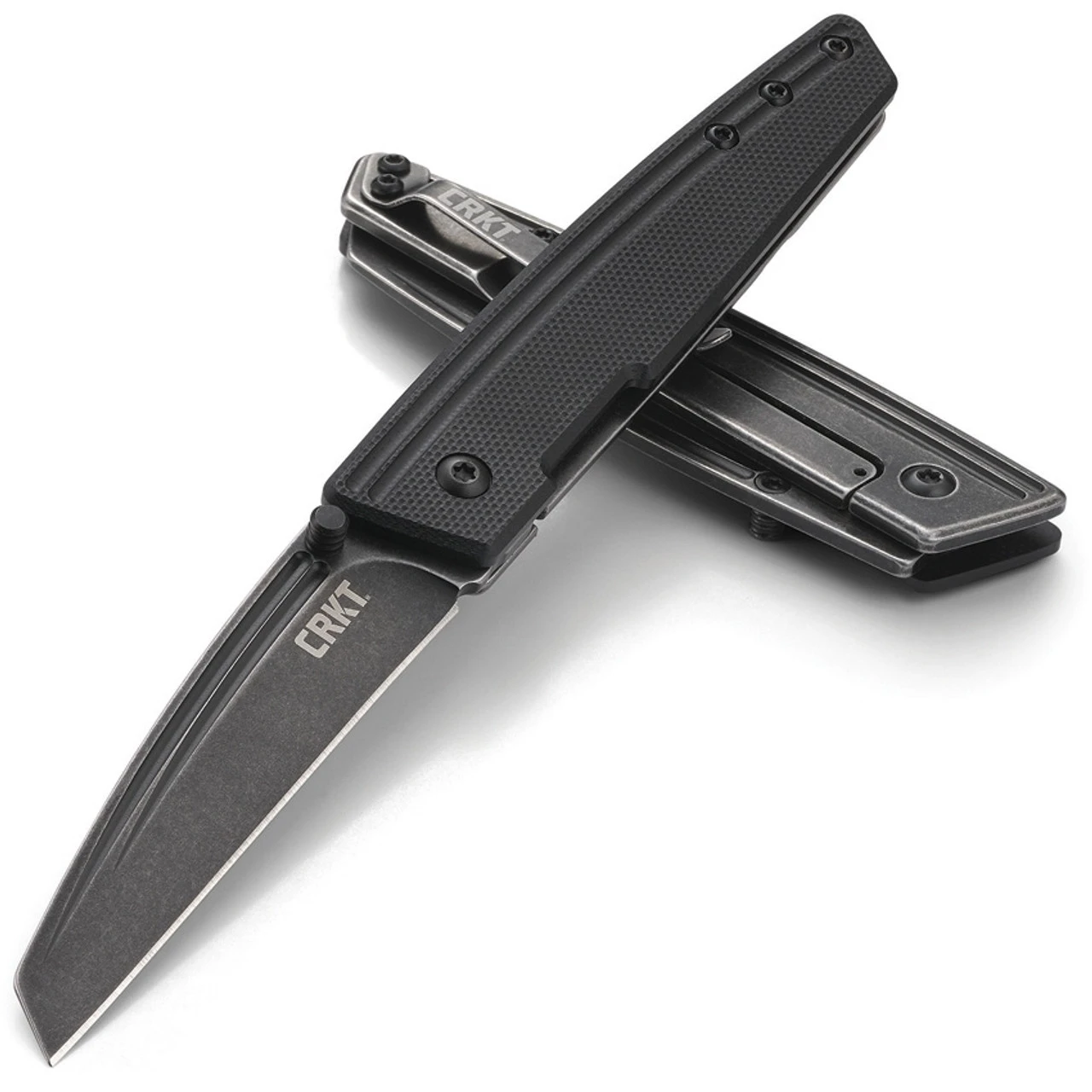 CRKT Inara Framelock CR7140, 2.783" 8Cr14MoV Plain Blade, Black G10 Front W/ 2Cr13 SS Back Handle - Image 3