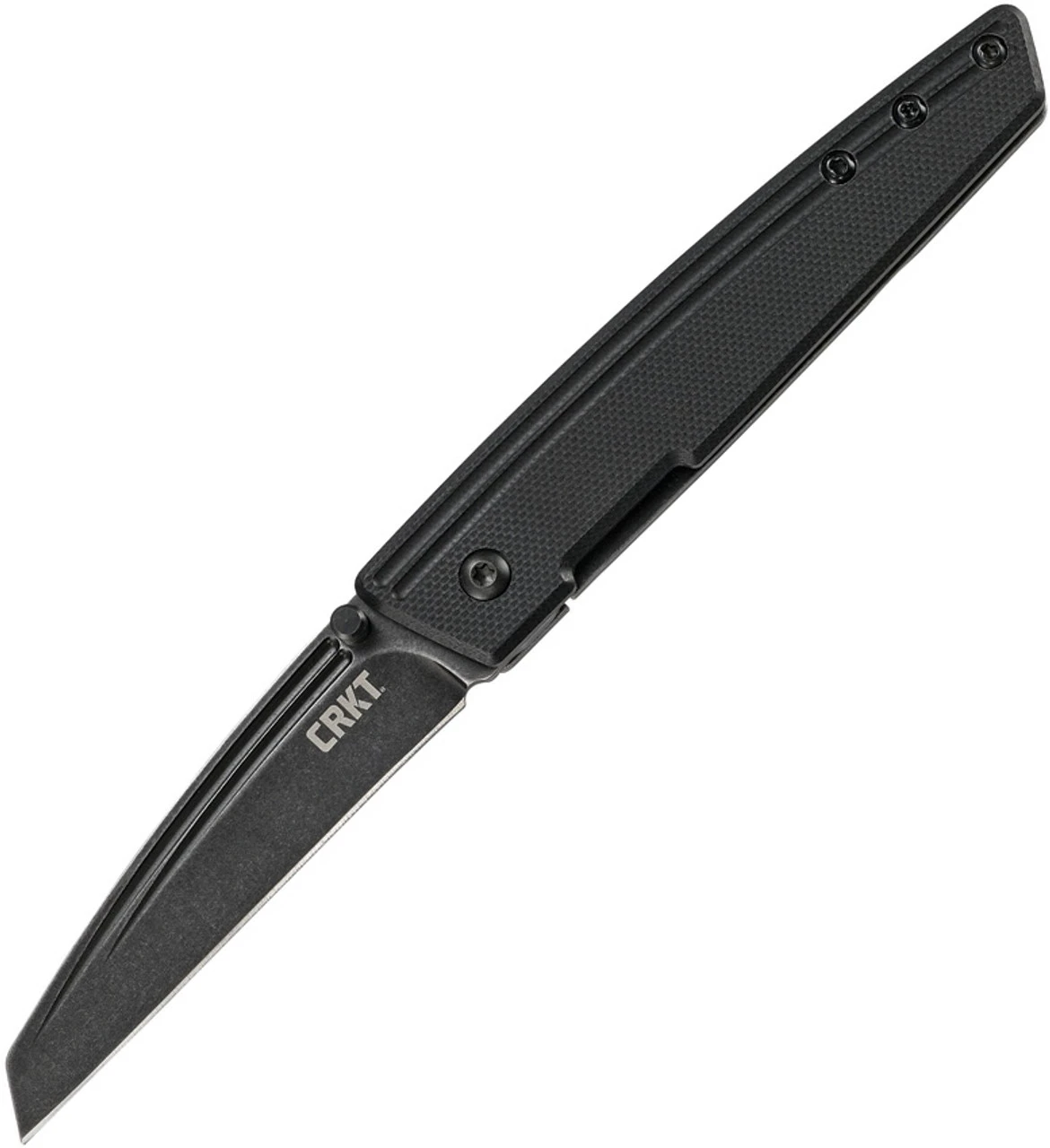 CRKT Inara Framelock CR7140, 2.783" 8Cr14MoV Plain Blade, Black G10 Front W/ 2Cr13 SS Back Handle
