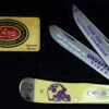 Case LSU19-CATY Trapper Gift Set, LSU Yellow Synthetic Handle (3254 SS)