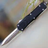 CobraTec Black FS-X OTF Knife - Blk Alum (2.75" D2) SBLKFS-XSDAGNS