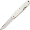 Bear & Son Slip Joint Executive Pen Knife WSB79, 2 1/4" High Carbon Steel, White Smooth Bone Handle