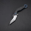 Artisan Cobra ATZ1811GBUS, 3.15" S35VN Plain Blade, Blue Carbon Fiber Handle