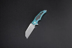 Artisan Apache ATZ1813GGNS, 3.82" S35VN Plain Blade, Green Titanium/Carbon Fiber Handle