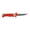 Bubba Lucky Lew 15FK, 5" Titanium Nitride Coated Blade, Red TPR Handle