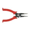 Bubba Fishing Plier 1FP, 7.5" Overall Length, Red TPR Handle, Black Nylon Sheath