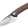 Bestech BTKG09C1 Spike, 3.50" Sandvick 12C27 Black/Satin Plain Blade, Biege GRN Handle