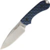 Bradford Guardian3 EDC, 3.5" N690 Plain Blade, Black/Blue G-10 Handle