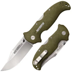 Cold Steel 21A Bush Ranger Lite, 3.5" 8Cr13MoV Plain Blade, OD Green GFN Handle