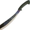 Condor 42313HC Bushcraft Parang Machete, 13" 1075 Plain Blade, Olive Green Polypropylene Handle