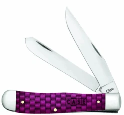 Case Trapper 15507 Basket Weave Merlot Bone Handle (6254 SS)