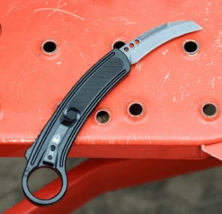 CobraTec Knives OTF Karambit-Blk Aluminum (2.75" D2) CTBK