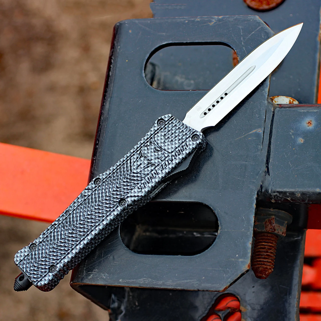 CobraTec Large CTK-1 CF Wrap (3.75" D2 Dagger) LCFCTK-1LDAGNS