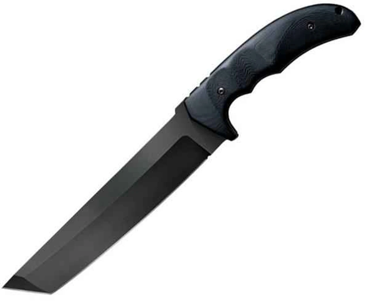 Cold Steel CS13TL Warcraft Tanto, 7.5" U.S. CPM 3-V High Carbon Plain Blade, G-10 Handle, Secure-Ex® Sheath