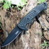 CRKT 2037 Acquisition Folder, Pat & Wes Crawford, Black Plain Edge