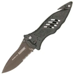 BlackHawck BB15M111BK CQD Mark I Type E, 3.75" AUS-8 Combo Blade, Reinforced Nylon Handle